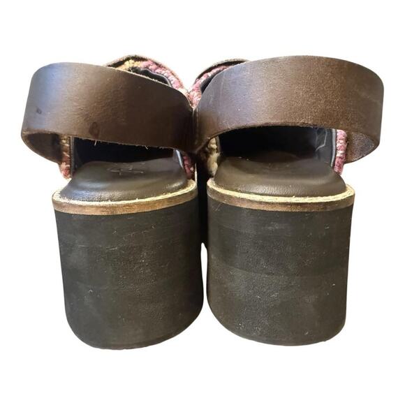 Free People Pink and Brown Platform Clogs - Picture 5 of 8